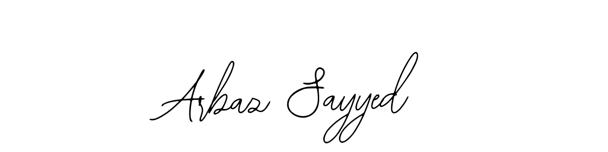 The best way (Bearetta-2O07w) to make a short signature is to pick only two or three words in your name. The name Arbaz Sayyed include a total of six letters. For converting this name. Arbaz Sayyed signature style 12 images and pictures png