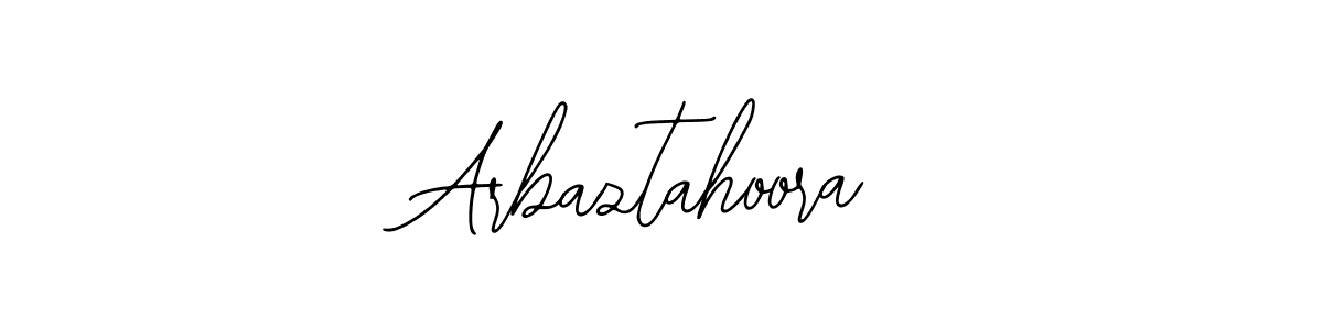 Make a beautiful signature design for name Arbaztahoora. With this signature (Bearetta-2O07w) style, you can create a handwritten signature for free. Arbaztahoora signature style 12 images and pictures png