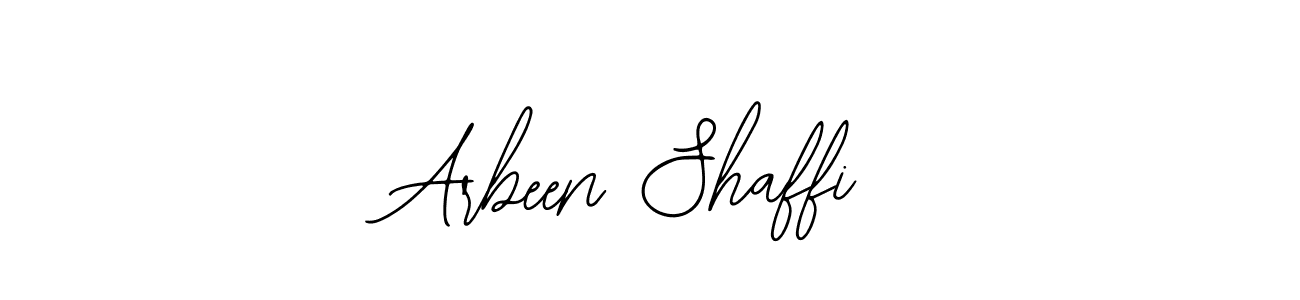 How to make Arbeen Shaffi name signature. Use Bearetta-2O07w style for creating short signs online. This is the latest handwritten sign. Arbeen Shaffi signature style 12 images and pictures png