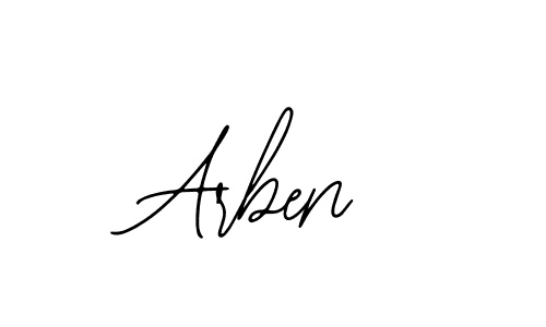 Design your own signature with our free online signature maker. With this signature software, you can create a handwritten (Bearetta-2O07w) signature for name Arben. Arben signature style 12 images and pictures png