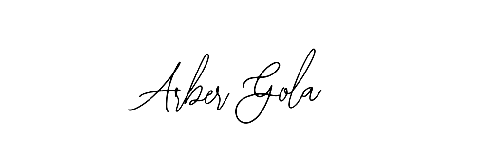 Make a beautiful signature design for name Arber Gola. Use this online signature maker to create a handwritten signature for free. Arber Gola signature style 12 images and pictures png