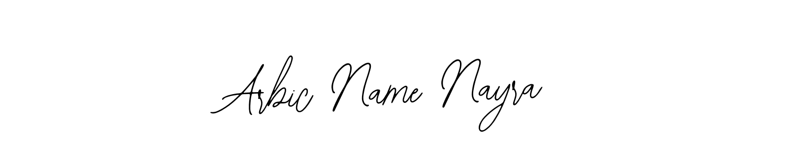 How to make Arbic Name Nayra name signature. Use Bearetta-2O07w style for creating short signs online. This is the latest handwritten sign. Arbic Name Nayra signature style 12 images and pictures png