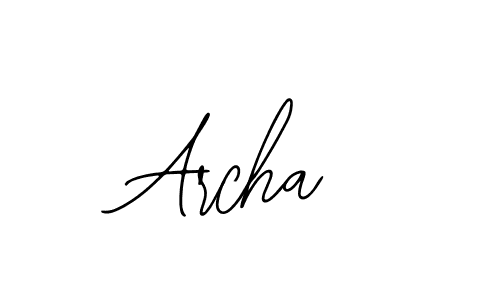 if you are searching for the best signature style for your name Archa. so please give up your signature search. here we have designed multiple signature styles  using Bearetta-2O07w. Archa signature style 12 images and pictures png