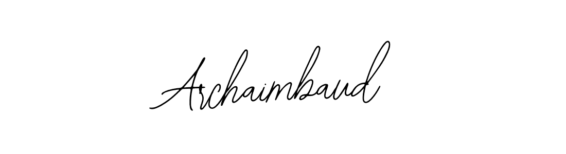 It looks lik you need a new signature style for name Archaimbaud. Design unique handwritten (Bearetta-2O07w) signature with our free signature maker in just a few clicks. Archaimbaud signature style 12 images and pictures png