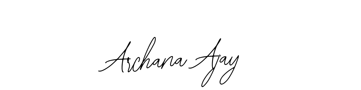 How to make Archana Ajay name signature. Use Bearetta-2O07w style for creating short signs online. This is the latest handwritten sign. Archana Ajay signature style 12 images and pictures png