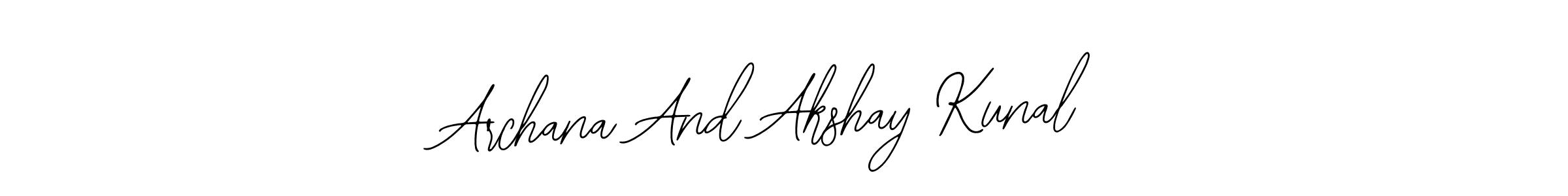 Similarly Bearetta-2O07w is the best handwritten signature design. Signature creator online .You can use it as an online autograph creator for name Archana And Akshay Kunal. Archana And Akshay Kunal signature style 12 images and pictures png