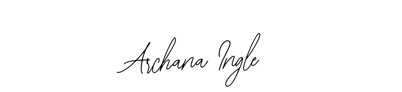 Also You can easily find your signature by using the search form. We will create Archana Ingle name handwritten signature images for you free of cost using Bearetta-2O07w sign style. Archana Ingle signature style 12 images and pictures png