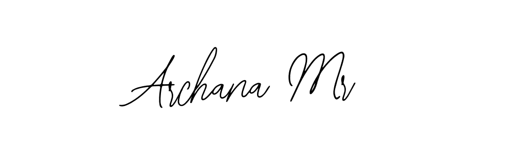 How to make Archana Mr name signature. Use Bearetta-2O07w style for creating short signs online. This is the latest handwritten sign. Archana Mr signature style 12 images and pictures png