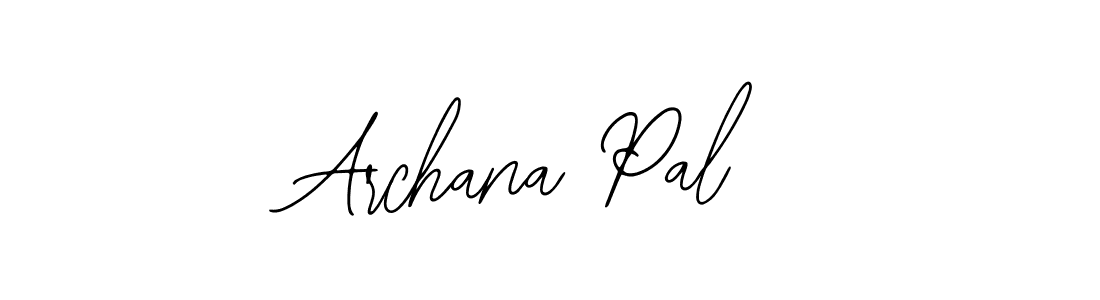 Bearetta-2O07w is a professional signature style that is perfect for those who want to add a touch of class to their signature. It is also a great choice for those who want to make their signature more unique. Get Archana Pal name to fancy signature for free. Archana Pal signature style 12 images and pictures png