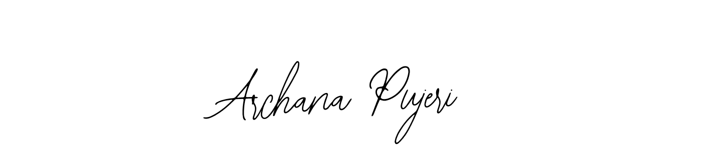 Design your own signature with our free online signature maker. With this signature software, you can create a handwritten (Bearetta-2O07w) signature for name Archana Pujeri. Archana Pujeri signature style 12 images and pictures png