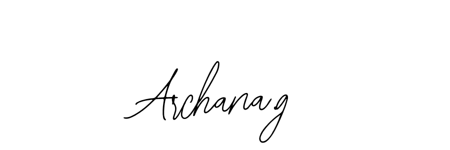 How to Draw Archana.g signature style? Bearetta-2O07w is a latest design signature styles for name Archana.g. Archana.g signature style 12 images and pictures png
