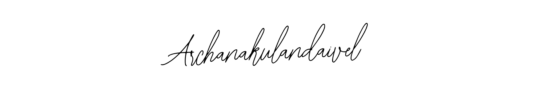 The best way (Bearetta-2O07w) to make a short signature is to pick only two or three words in your name. The name Archanakulandaivel include a total of six letters. For converting this name. Archanakulandaivel signature style 12 images and pictures png