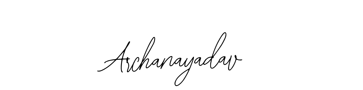 Design your own signature with our free online signature maker. With this signature software, you can create a handwritten (Bearetta-2O07w) signature for name Archanayadav. Archanayadav signature style 12 images and pictures png