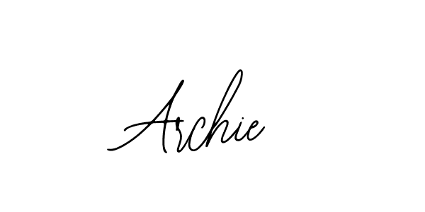 Use a signature maker to create a handwritten signature online. With this signature software, you can design (Bearetta-2O07w) your own signature for name Archie. Archie signature style 12 images and pictures png