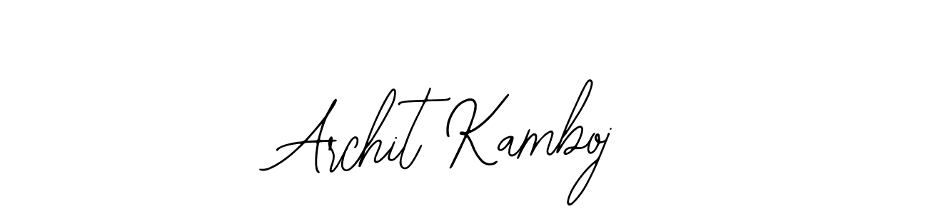 Make a short Archit Kamboj signature style. Manage your documents anywhere anytime using Bearetta-2O07w. Create and add eSignatures, submit forms, share and send files easily. Archit Kamboj signature style 12 images and pictures png