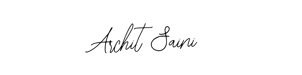 Make a beautiful signature design for name Archit Saini. Use this online signature maker to create a handwritten signature for free. Archit Saini signature style 12 images and pictures png