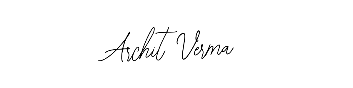 Use a signature maker to create a handwritten signature online. With this signature software, you can design (Bearetta-2O07w) your own signature for name Archit Verma. Archit Verma signature style 12 images and pictures png
