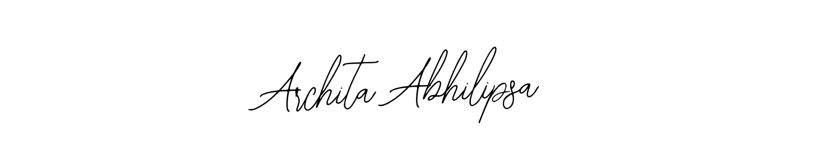 How to make Archita Abhilipsa name signature. Use Bearetta-2O07w style for creating short signs online. This is the latest handwritten sign. Archita Abhilipsa signature style 12 images and pictures png