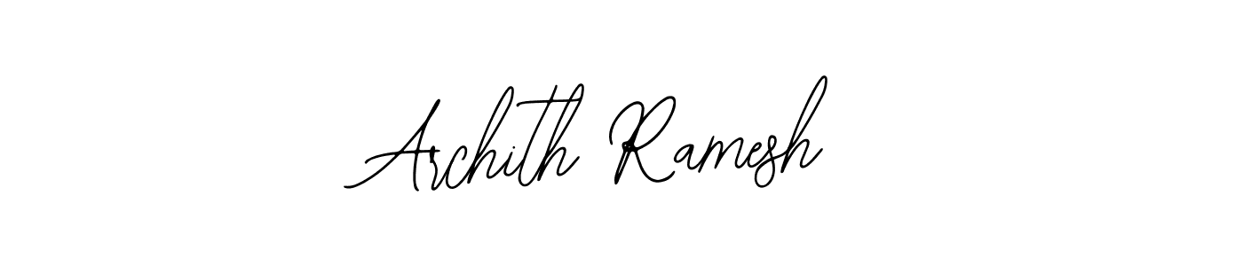 You should practise on your own different ways (Bearetta-2O07w) to write your name (Archith Ramesh) in signature. don't let someone else do it for you. Archith Ramesh signature style 12 images and pictures png