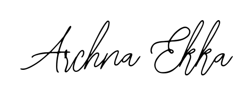 Looking for an artistic signature for Archna Ekka? The Bearetta-2O07w calligraphy style gives a sophisticated flow suitable for business cards and emails. Archna Ekka signature style 12 images and pictures png