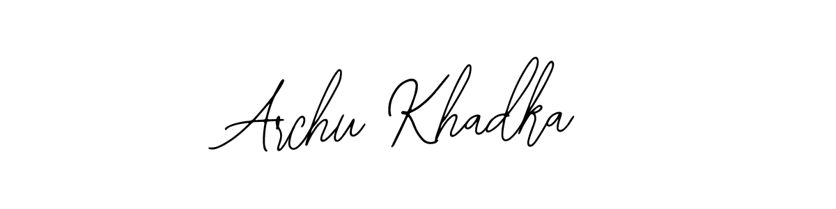 Use a signature maker to create a handwritten signature online. With this signature software, you can design (Bearetta-2O07w) your own signature for name Archu Khadka. Archu Khadka signature style 12 images and pictures png