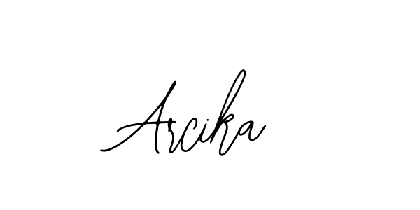 Also You can easily find your signature by using the search form. We will create Arcika name handwritten signature images for you free of cost using Bearetta-2O07w sign style. Arcika signature style 12 images and pictures png