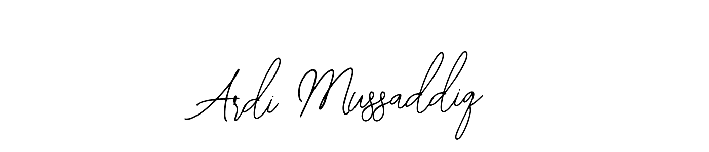 The best way (Bearetta-2O07w) to make a short signature is to pick only two or three words in your name. The name Ardi Mussaddiq include a total of six letters. For converting this name. Ardi Mussaddiq signature style 12 images and pictures png