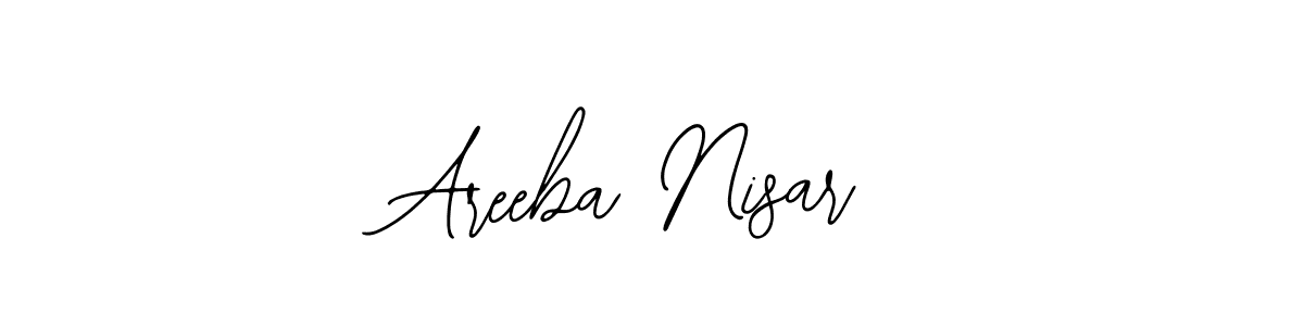 if you are searching for the best signature style for your name Areeba Nisar. so please give up your signature search. here we have designed multiple signature styles  using Bearetta-2O07w. Areeba Nisar signature style 12 images and pictures png
