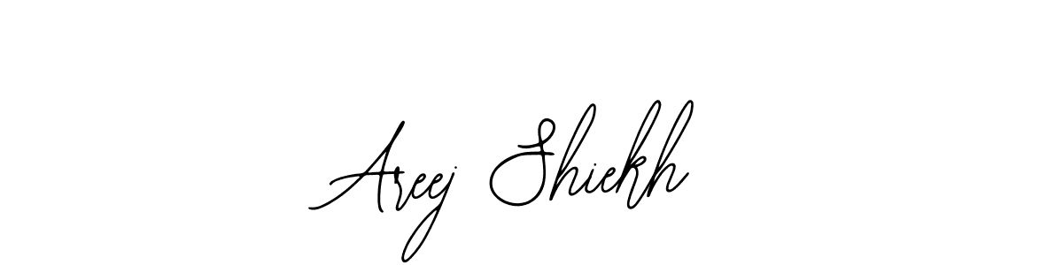 This is the best signature style for the Areej Shiekh name. Also you like these signature font (Bearetta-2O07w). Mix name signature. Areej Shiekh signature style 12 images and pictures png