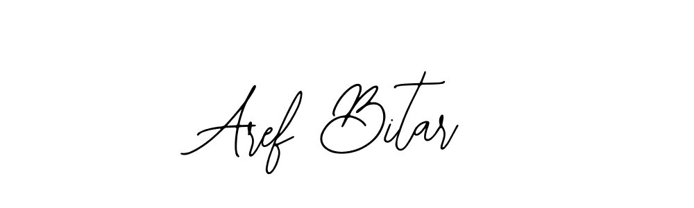 You should practise on your own different ways (Bearetta-2O07w) to write your name (Aref Bitar) in signature. don't let someone else do it for you. Aref Bitar signature style 12 images and pictures png