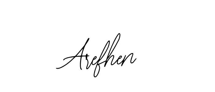 Bearetta-2O07w is a professional signature style that is perfect for those who want to add a touch of class to their signature. It is also a great choice for those who want to make their signature more unique. Get Arefhen name to fancy signature for free. Arefhen signature style 12 images and pictures png