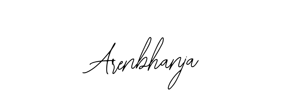 if you are searching for the best signature style for your name Arenbhanja. so please give up your signature search. here we have designed multiple signature styles  using Bearetta-2O07w. Arenbhanja signature style 12 images and pictures png