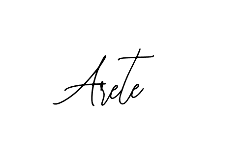 How to make Arete name signature. Use Bearetta-2O07w style for creating short signs online. This is the latest handwritten sign. Arete signature style 12 images and pictures png