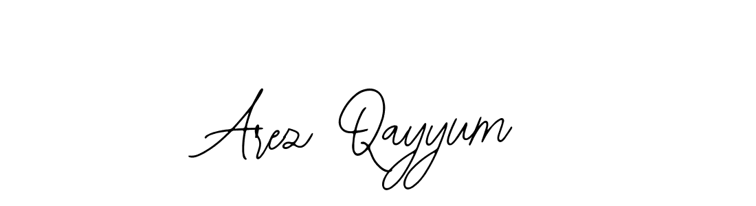 Use a signature maker to create a handwritten signature online. With this signature software, you can design (Bearetta-2O07w) your own signature for name Arez Qayyum. Arez Qayyum signature style 12 images and pictures png