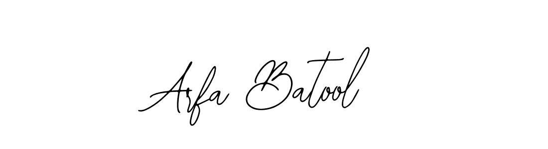 Use a signature maker to create a handwritten signature online. With this signature software, you can design (Bearetta-2O07w) your own signature for name Arfa Batool. Arfa Batool signature style 12 images and pictures png