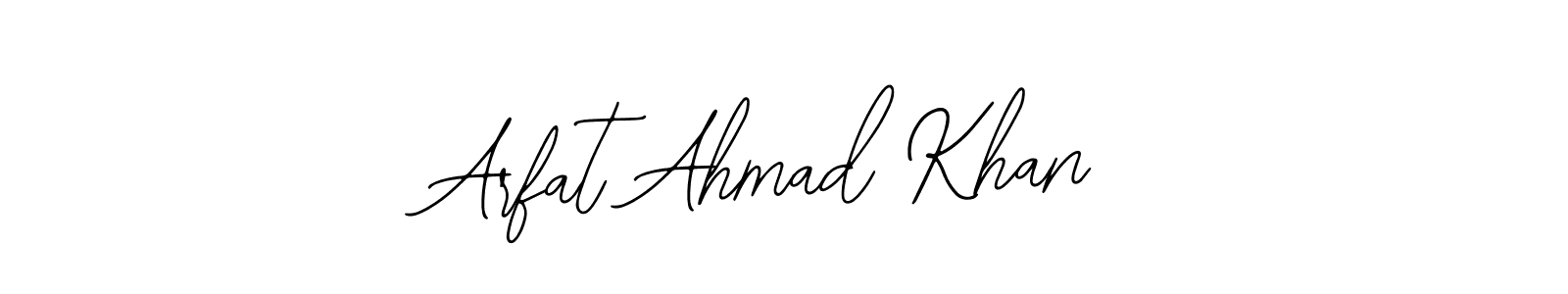 Create a beautiful signature design for name Arfat Ahmad Khan. With this signature (Bearetta-2O07w) fonts, you can make a handwritten signature for free. Arfat Ahmad Khan signature style 12 images and pictures png