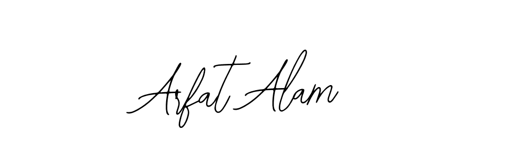 How to make Arfat Alam name signature. Use Bearetta-2O07w style for creating short signs online. This is the latest handwritten sign. Arfat Alam signature style 12 images and pictures png