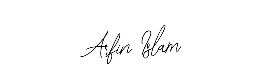 Use a signature maker to create a handwritten signature online. With this signature software, you can design (Bearetta-2O07w) your own signature for name Arfin Islam. Arfin Islam signature style 12 images and pictures png