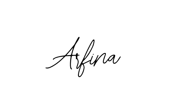 How to make Arfina signature? Bearetta-2O07w is a professional autograph style. Create handwritten signature for Arfina name. Arfina signature style 12 images and pictures png