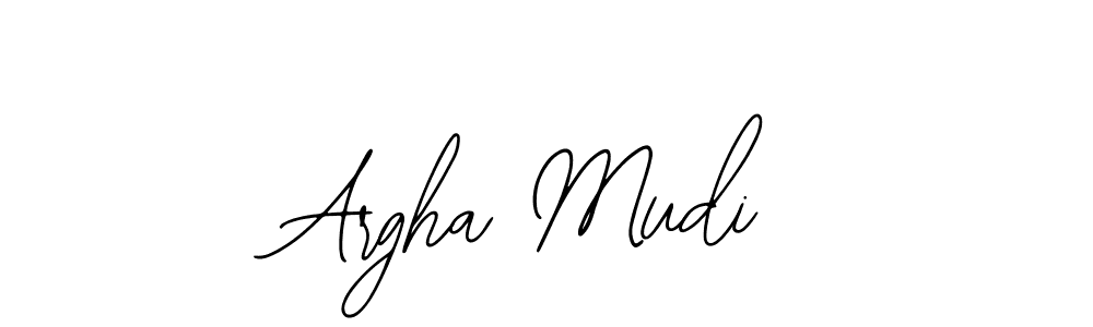 The best way (Bearetta-2O07w) to make a short signature is to pick only two or three words in your name. The name Argha Mudi include a total of six letters. For converting this name. Argha Mudi signature style 12 images and pictures png
