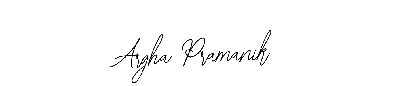 Create a beautiful signature design for name Argha Pramanik. With this signature (Bearetta-2O07w) fonts, you can make a handwritten signature for free. Argha Pramanik signature style 12 images and pictures png