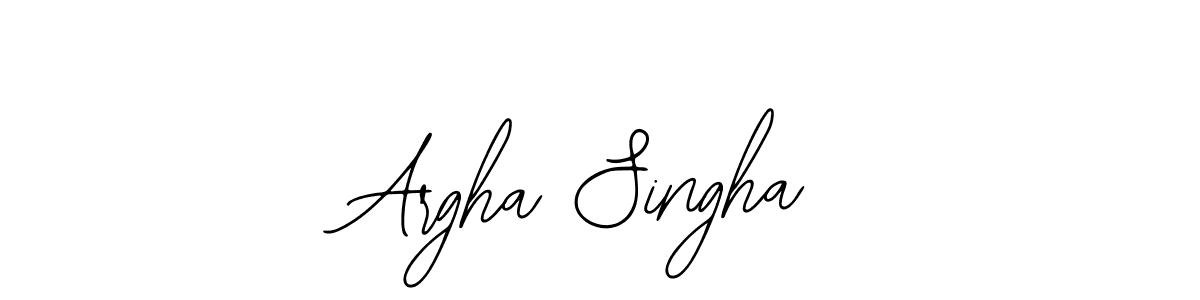 Design your own signature with our free online signature maker. With this signature software, you can create a handwritten (Bearetta-2O07w) signature for name Argha Singha. Argha Singha signature style 12 images and pictures png