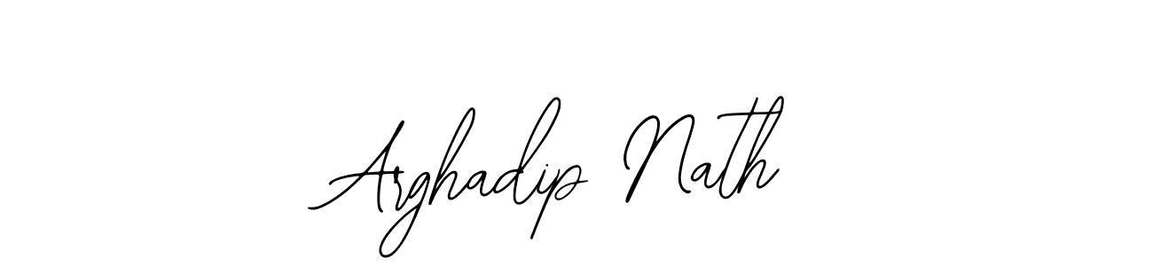 How to make Arghadip Nath name signature. Use Bearetta-2O07w style for creating short signs online. This is the latest handwritten sign. Arghadip Nath signature style 12 images and pictures png