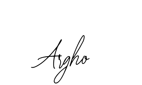 Use a signature maker to create a handwritten signature online. With this signature software, you can design (Bearetta-2O07w) your own signature for name Argho. Argho signature style 12 images and pictures png