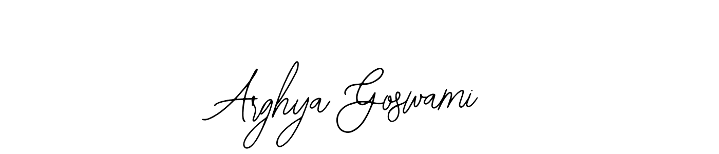 Use a signature maker to create a handwritten signature online. With this signature software, you can design (Bearetta-2O07w) your own signature for name Arghya Goswami. Arghya Goswami signature style 12 images and pictures png