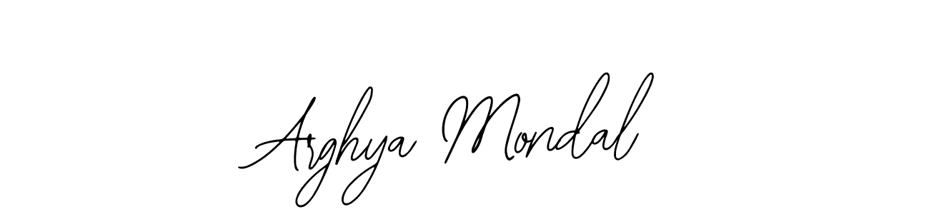 You should practise on your own different ways (Bearetta-2O07w) to write your name (Arghya Mondal) in signature. don't let someone else do it for you. Arghya Mondal signature style 12 images and pictures png