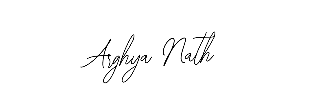 How to make Arghya Nath name signature. Use Bearetta-2O07w style for creating short signs online. This is the latest handwritten sign. Arghya Nath signature style 12 images and pictures png