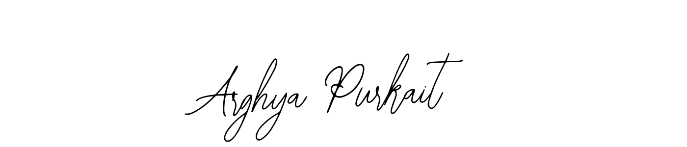 You should practise on your own different ways (Bearetta-2O07w) to write your name (Arghya Purkait) in signature. don't let someone else do it for you. Arghya Purkait signature style 12 images and pictures png