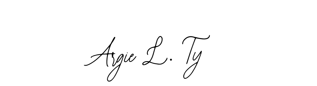 Argie L. Ty stylish signature style. Best Handwritten Sign (Bearetta-2O07w) for my name. Handwritten Signature Collection Ideas for my name Argie L. Ty. Argie L. Ty signature style 12 images and pictures png