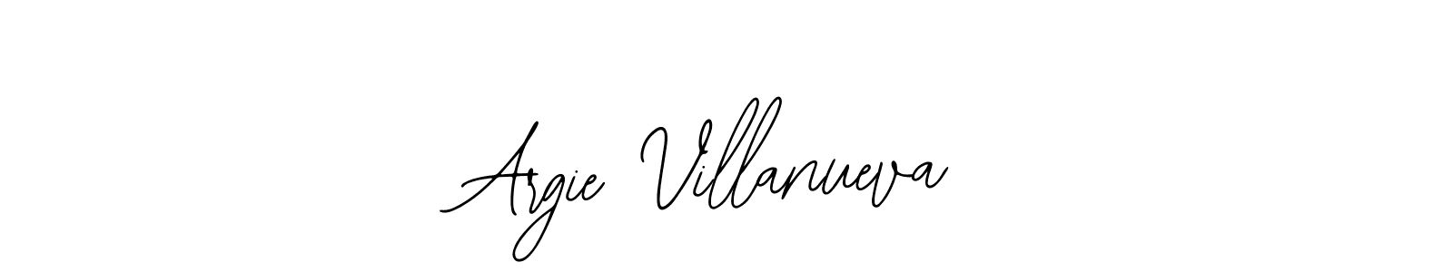 How to make Argie Villanueva signature? Bearetta-2O07w is a professional autograph style. Create handwritten signature for Argie Villanueva name. Argie Villanueva signature style 12 images and pictures png